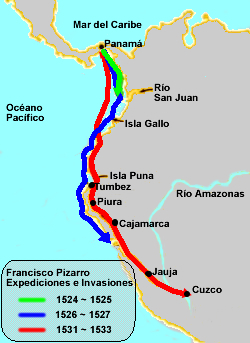 mapa conquista del imperio inca.jpg - Carmen Megías